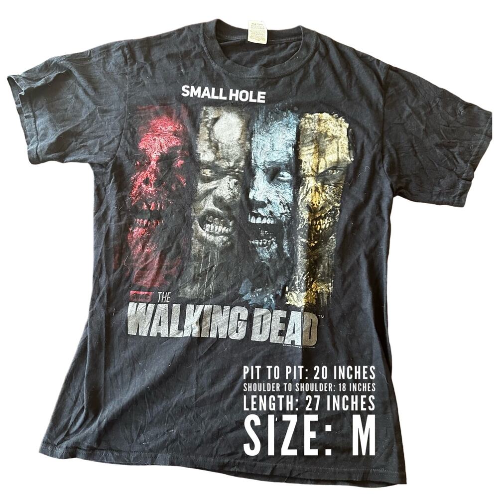 Vintage Walking Dead Profiles Graphic Tee * T-Shirt *Med* - Picture 2 of 5